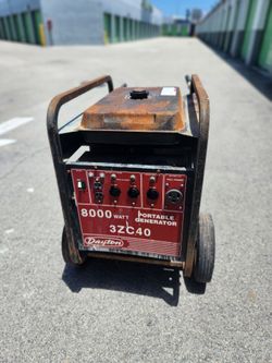 GENERATOR SOLD AS IS OR FOR PARTS ONLY!!!