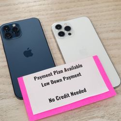 Apple IPhone 12 Pro Unlocked For All Carrier - $1 Down Today, No Credit Needed