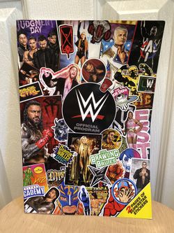 WWE OFFICIAL PROGRAM 2024 14 Stickers