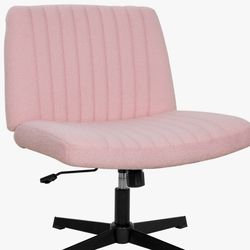 BRAND NEW 
Criss Cross Chair Armless Office Chair No Wheels Modern Swivel Height Adjustable Ergonomic Desk Chair With Wide Seat Computer Task Vanity C