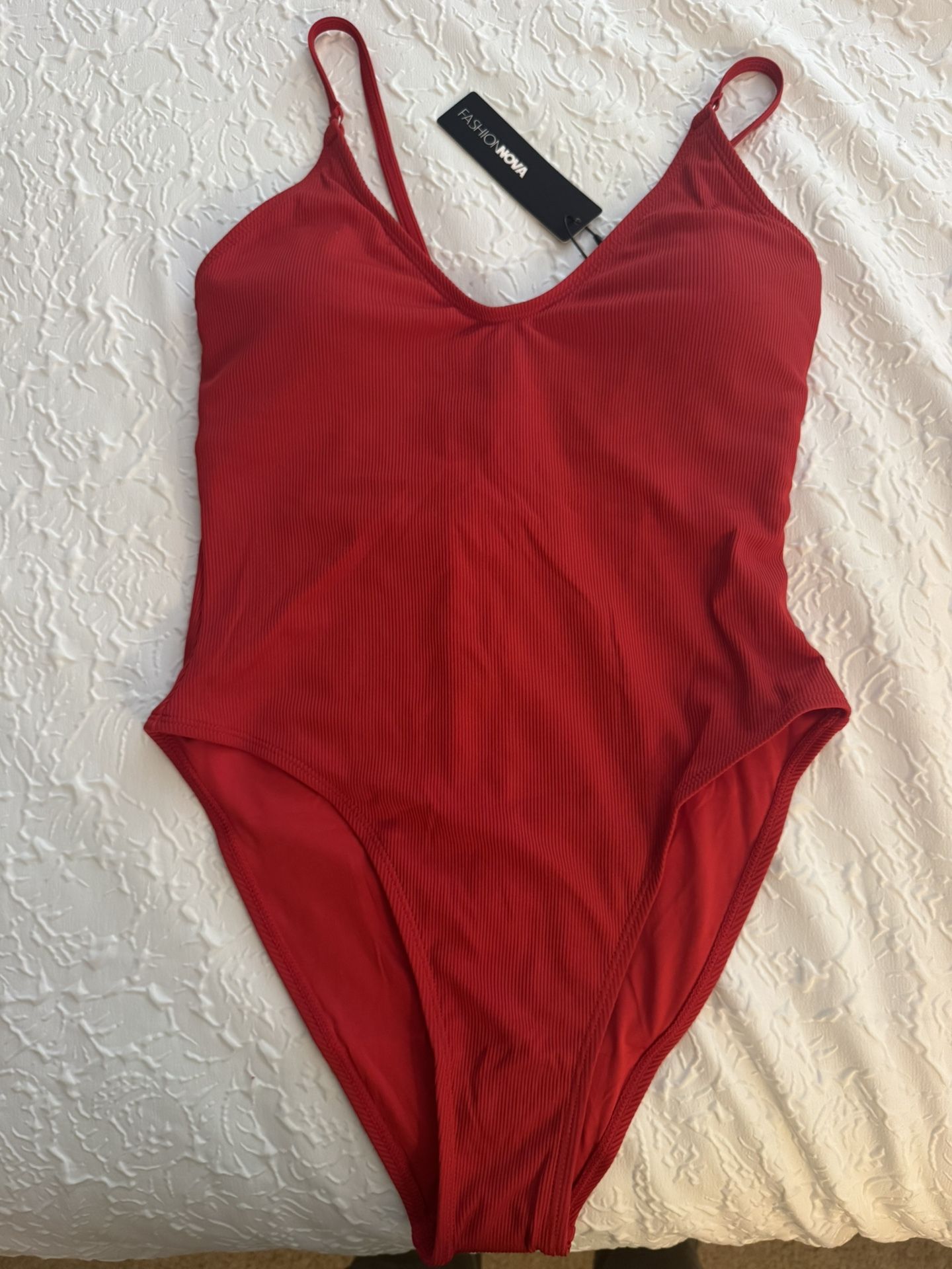 Fashion Nova Red Bathing Suit