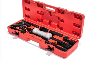XtremepowerUS 13PC Automotive Dent Remover Puller Body Set 10LB Sliding Hammer Repair Frame Auto Body Truck Repair With Carrying Case