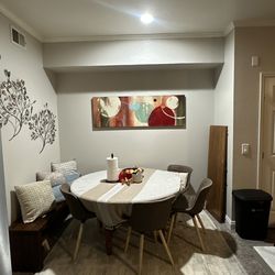 Table w/ Extension and 4 chairs