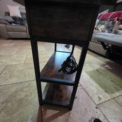 Side Table W/ Outlet And 2 Usb
