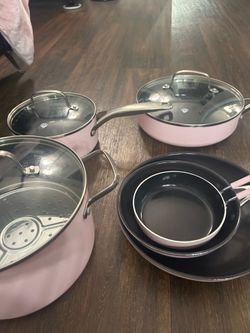 Pots/pans pink diamond brand