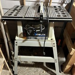 Delta ShopMaster Table Saw W/ Extra Blades
