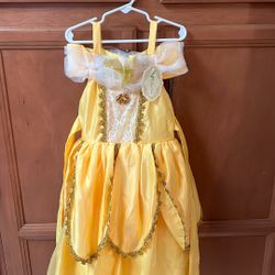 Halloween Costume Princess Belle Size 4T -5T