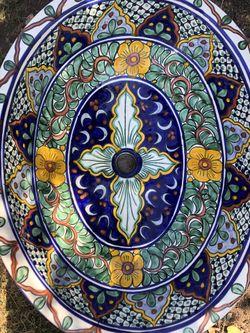 Talavera Mexican Sink Hand Painted Large Ceramic