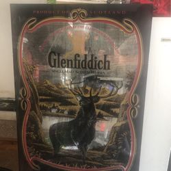 Man Cave Or Game Room Glass Sign Glenfiddich