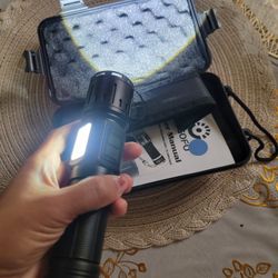 Rechargeable Flashlights High Lumens Long Range, Esgofo High Power 100000 Lumen High Beam LED Handheld Flashlight, Ultra Bright Long Throw USB C Flash