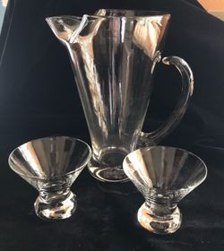 Mid-Century Modern Martini pitcher set