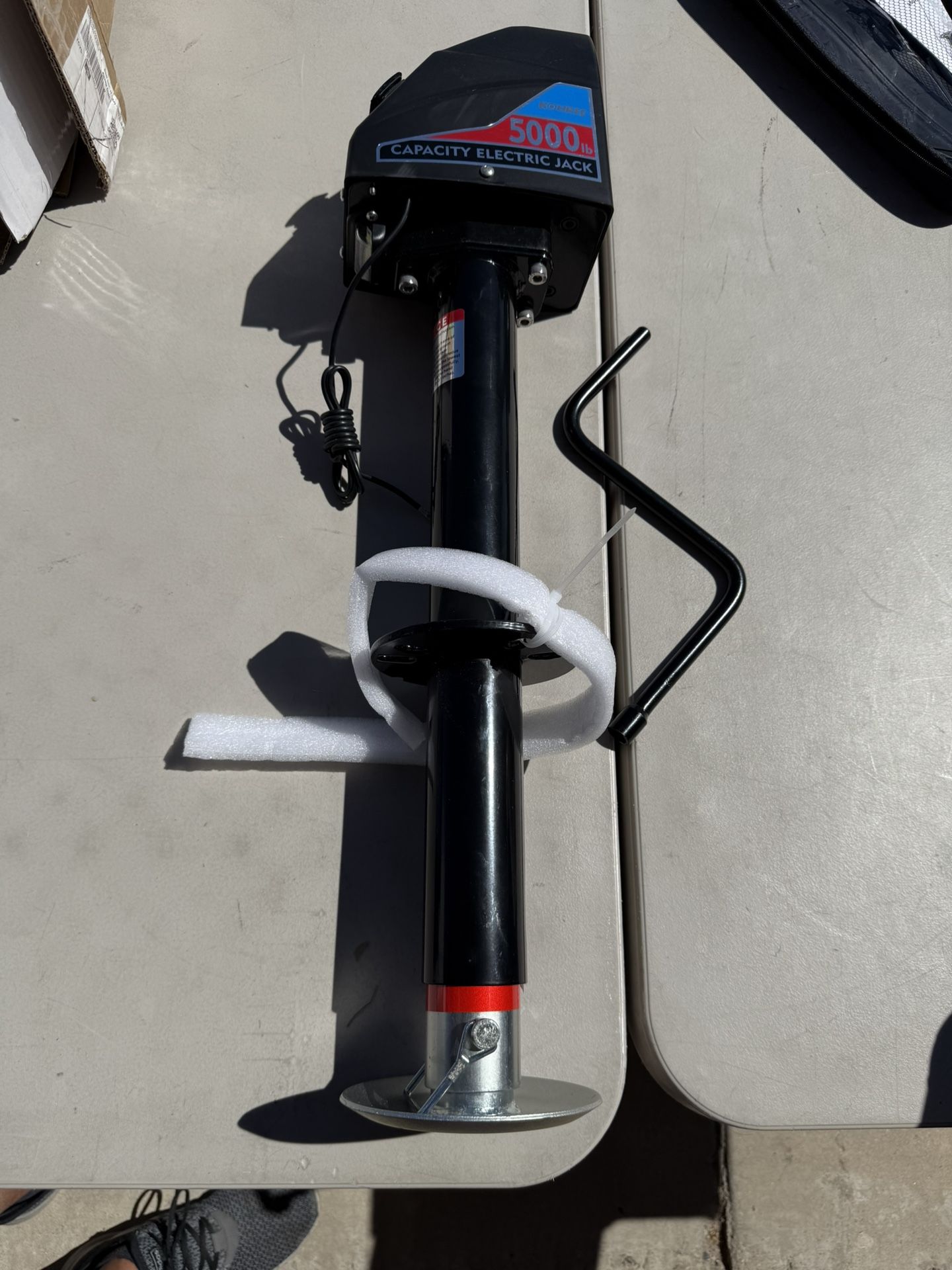 Kohree Electric Trailer Jack 5000lbs, Heavy Duty A-Frame Electric Power Tongue Jack With Waterproof Cover & LED Light For Travel Trailers, Camper, RV,