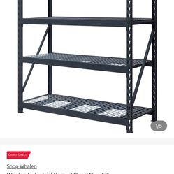 Whalen Industrial Rack, 77" x 24" x 72" - EUC (1 Available)