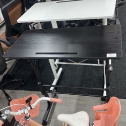 New Just Ensamble Standing Desk Adjusyable Height Mobile Stand Up Desk With Wheels 32 Inch Portable Rolling Desks For Walking Pad Treadmill Wood Desk