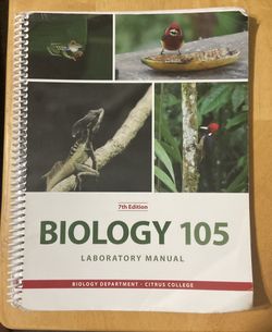 BIOLOGY 105 LABORATORY MANUAL 