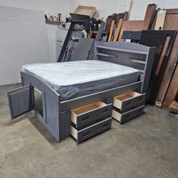 Full Captains Bed And Mattress 