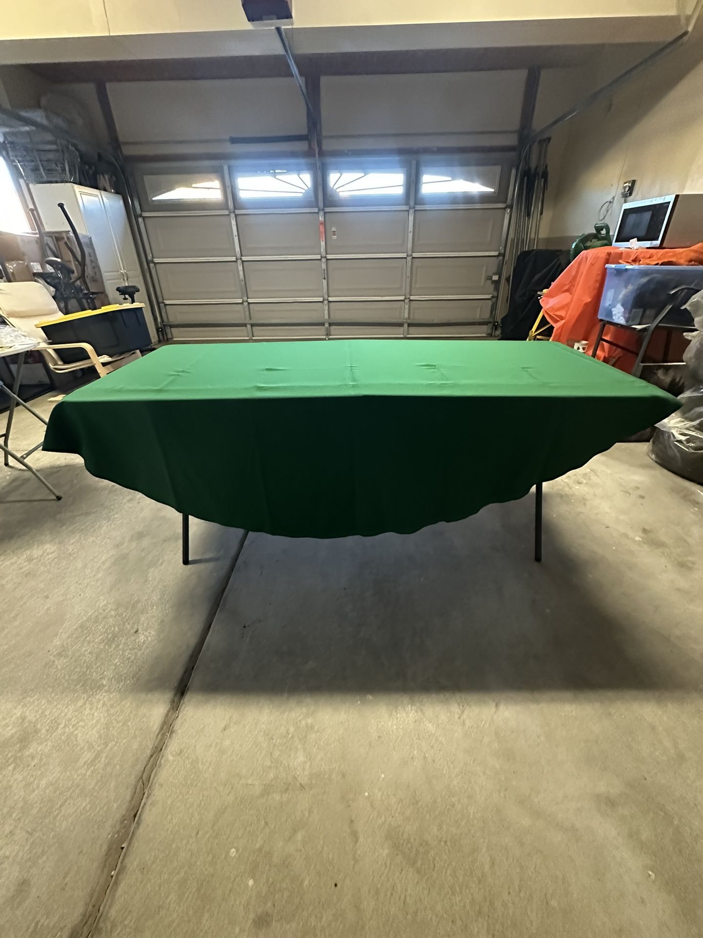 Green Round Tablecloth