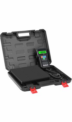SKEAP Refrigerant Scale - 0.01lbs High Precision HVAC Scale with Wired Remote Control, 155lbs Large Capacity Freon Scale for Refrigerant Recovery with