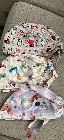 Scrub caps ‘Alice…& L.Mermaid’