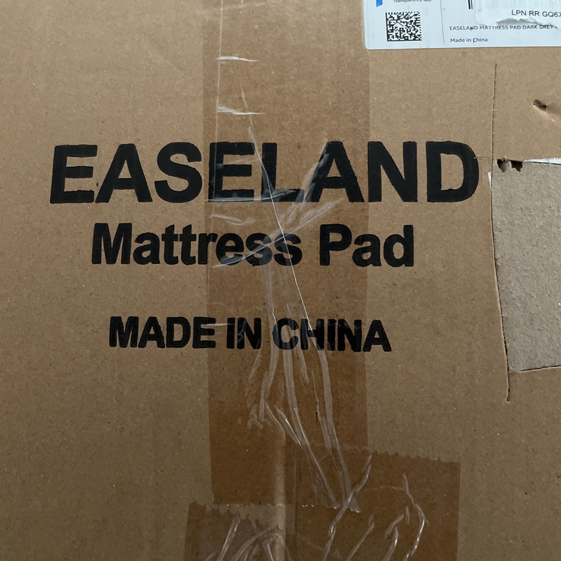 EASELAND FITTED QUEEN MATTRESS PAD GREY LINER Please GOOGLE For Great Pictures On Amazon 