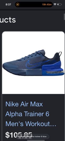 Nike air max shoe blue 7.5
