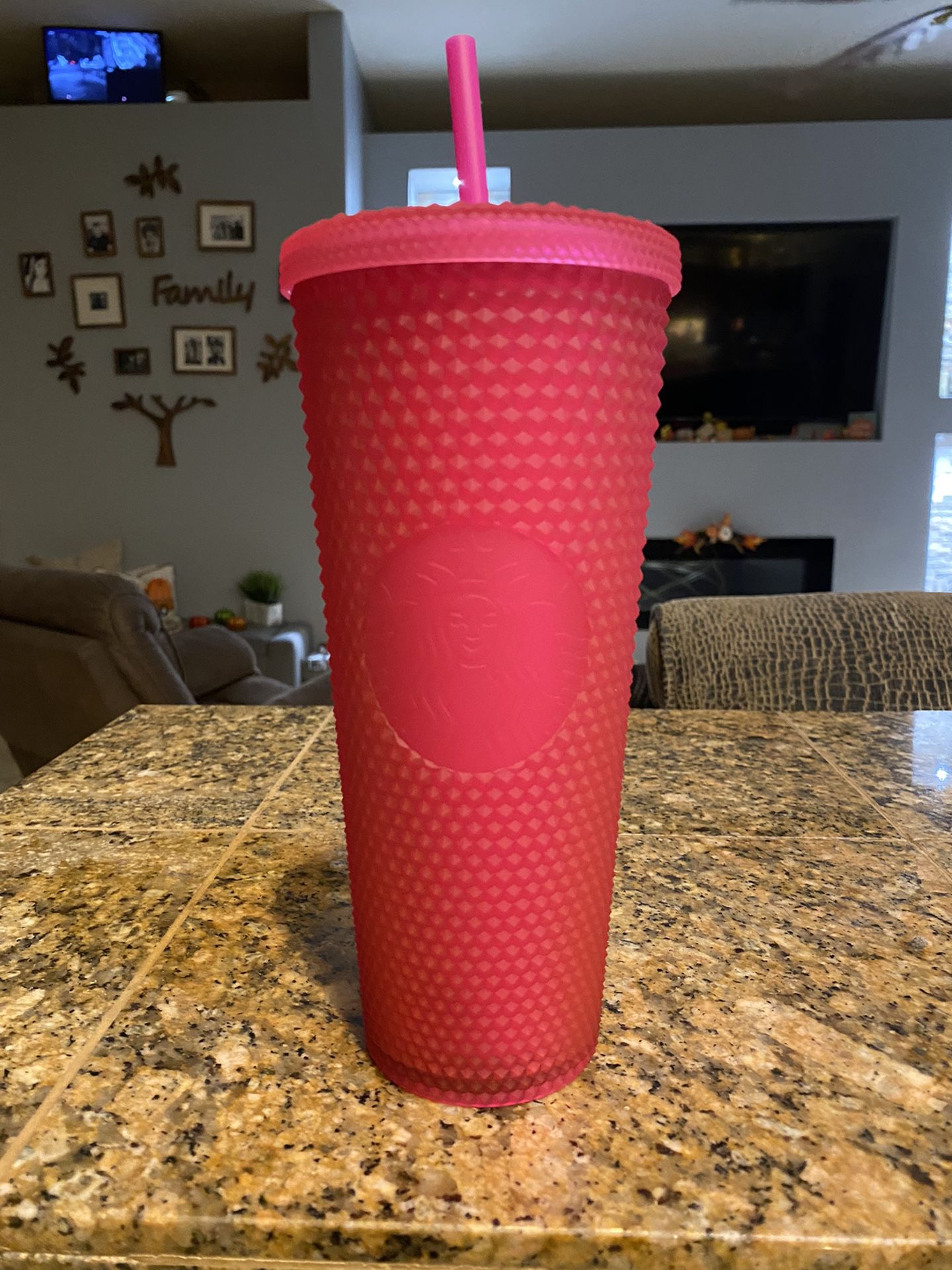 Jelly Pink Studded Starbucks Tumbler