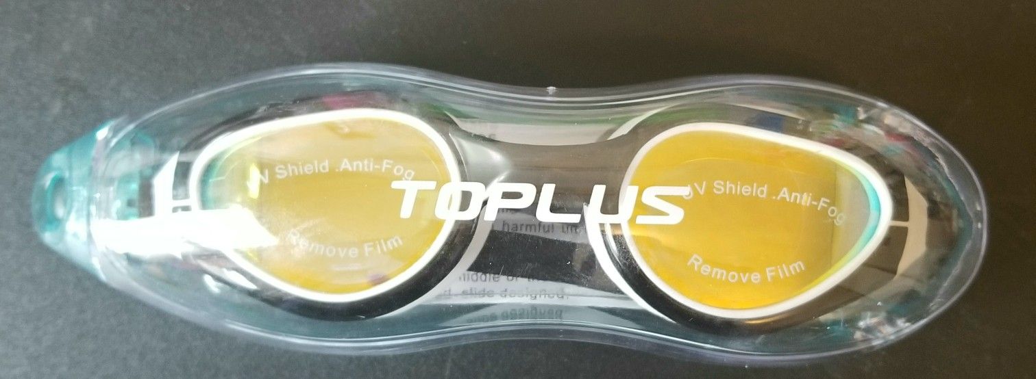 TOPLUS Swim Goggles, Swimming Goggles No Leaking Anti Fog UV Protection Triathlon for Adult Men Women Youth Kids