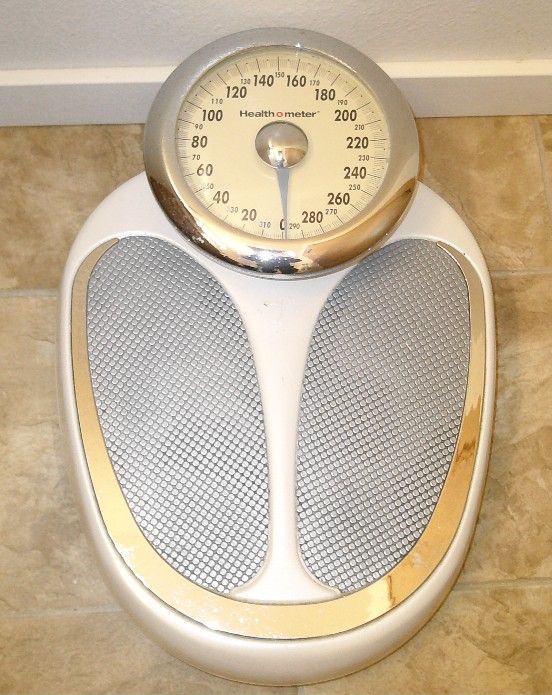 Health O Meter - White and Grey Body Scale with 330LB Weight Limit
