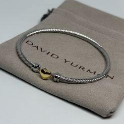 David Yurman Heart Bracelet 6” Size Small