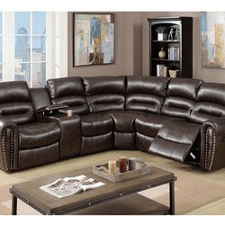 Power Recliner Sectional Brand New 