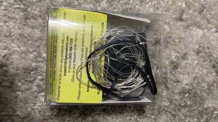 Battery powered LED lights.