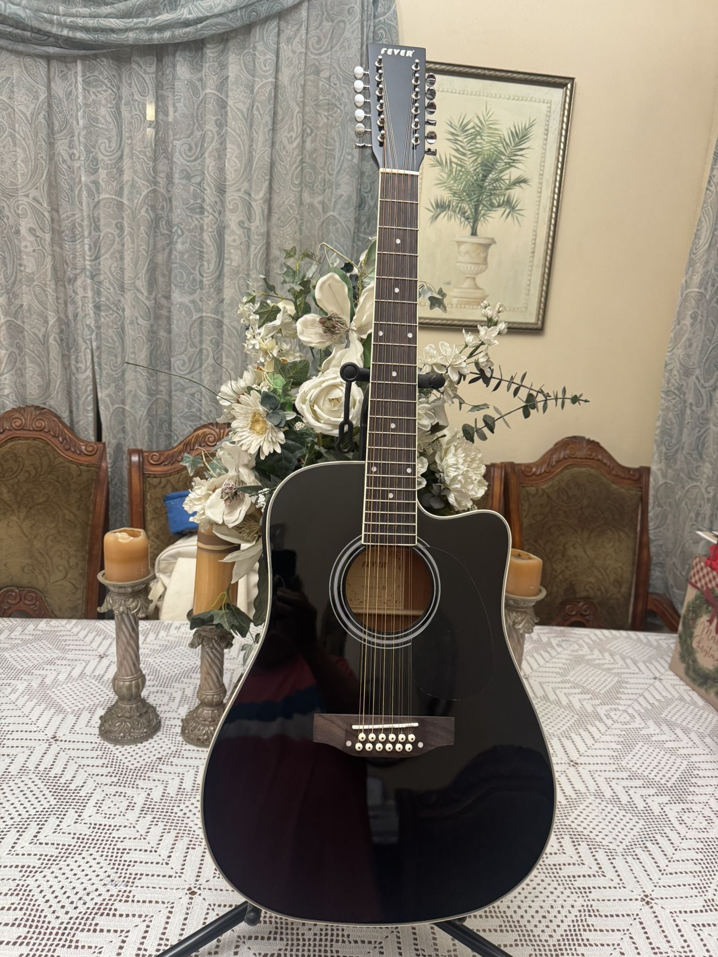 Fever 12 Strings Electric Acoustic Guitar 