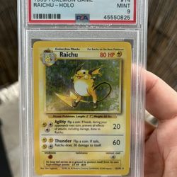 Pokemon Card 1999 Raichu Psa9