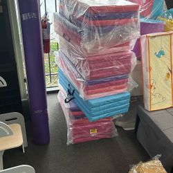 On Sale 3'x6'x2’ Folding Exercise Mats, Gymnastics Tumbling Mats, Aerobics Stretching Yoga Mat, 