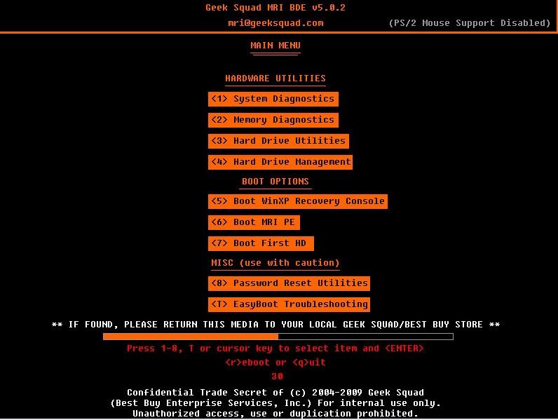 MRI v5.10.4 - Computer Diagnostic & Repair Software <Geek Squad / Best Buy>