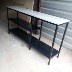 ** BEAUTIFUL CONSOLE TABLE WITH SHELVES** $125 OBO