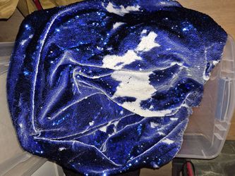 Blue and White Reversible Sequin Fabric Backdrops