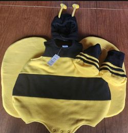 Baby Bumblebee Halloween Costume with Hat