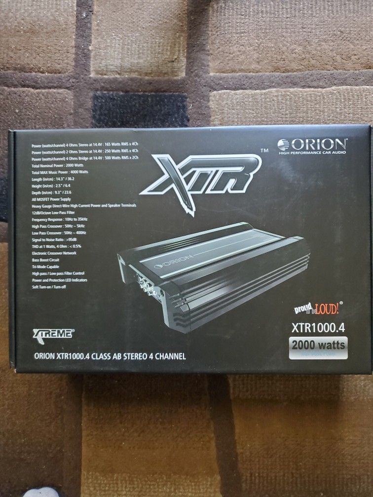 Orion XTRPRO 4 Channel Amplifier