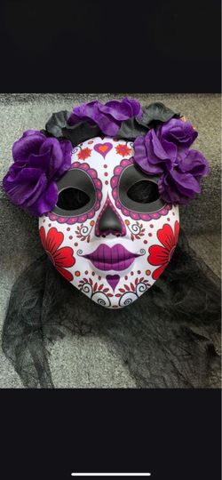 Day of the Dead Sugar Skull Mask
