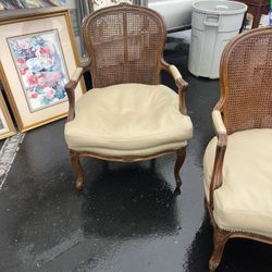 vintage french arm chairs
