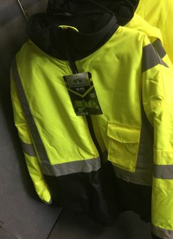High Visibility waterproof bomber jacket