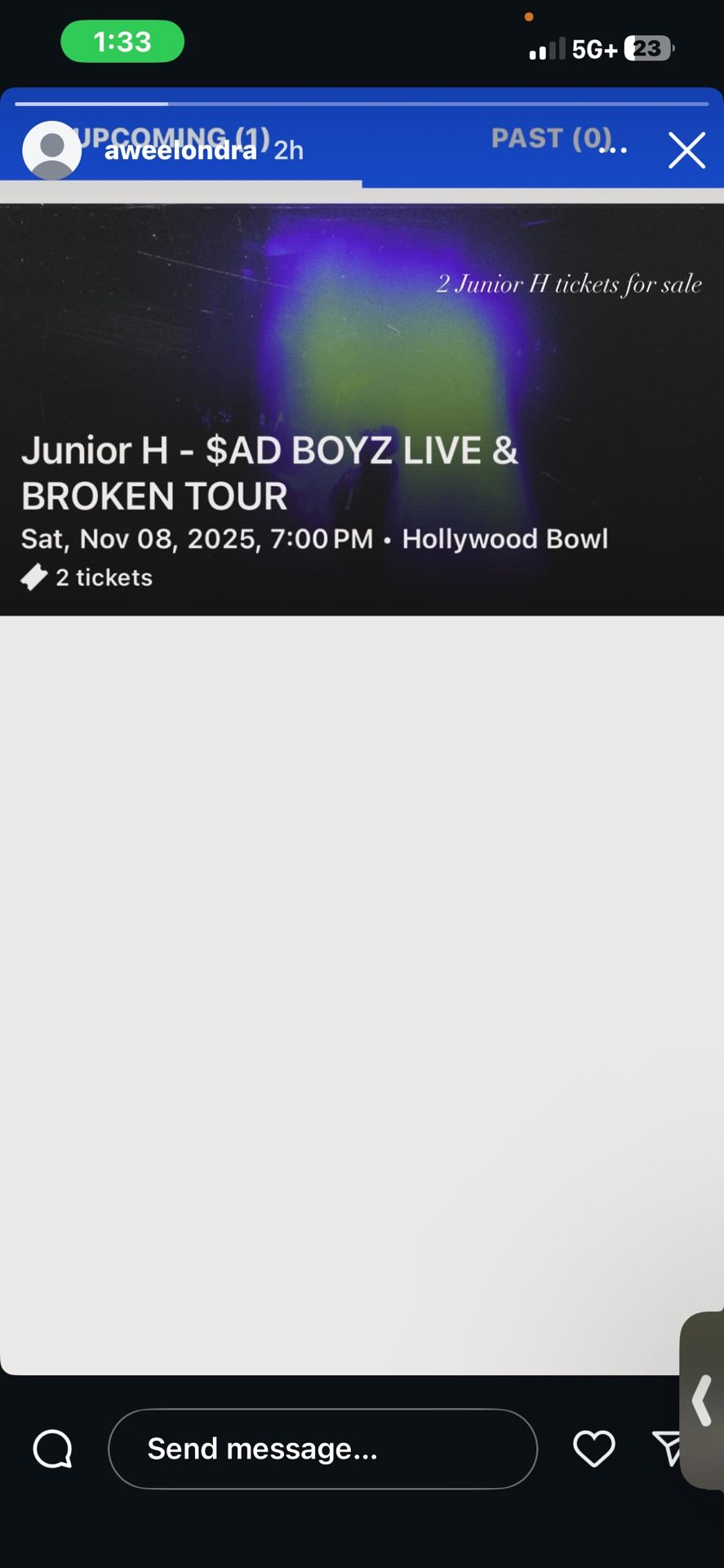 2 Junior H Tickets 