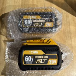 60v dewalt flex compatible batteries these are $80 each located in n Lakeland 