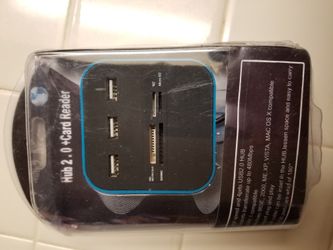 Computer multi Card reader (True Blue)