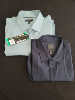 2 Men's Dress Shirts (NEW & USED)