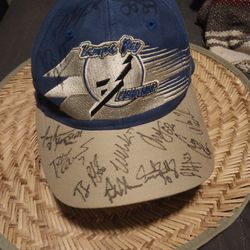 Tampa Bay Lightning Autographed Hat