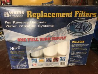 Reverse osmosis replacement filters WATT