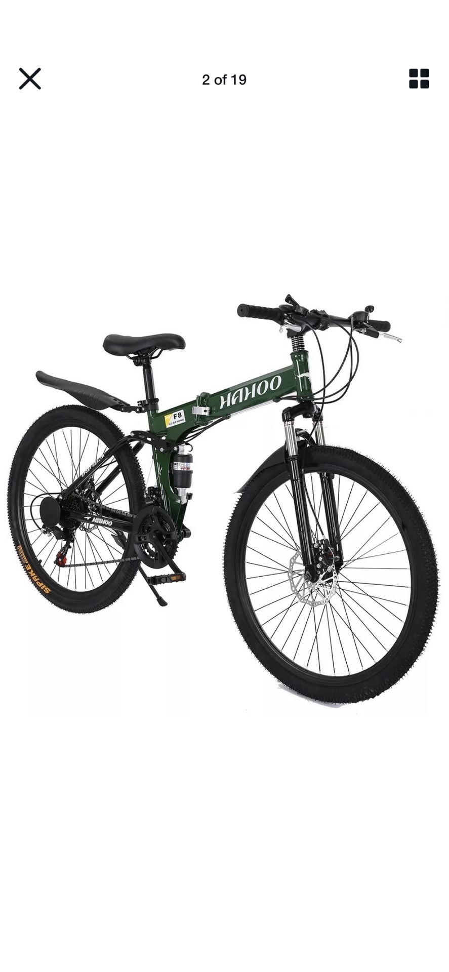 2 Folding Moutain Bikes 26”