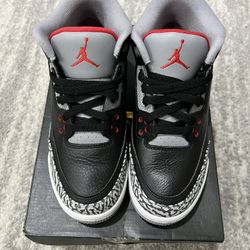 Air Jordan Black Cement 3 6.5y